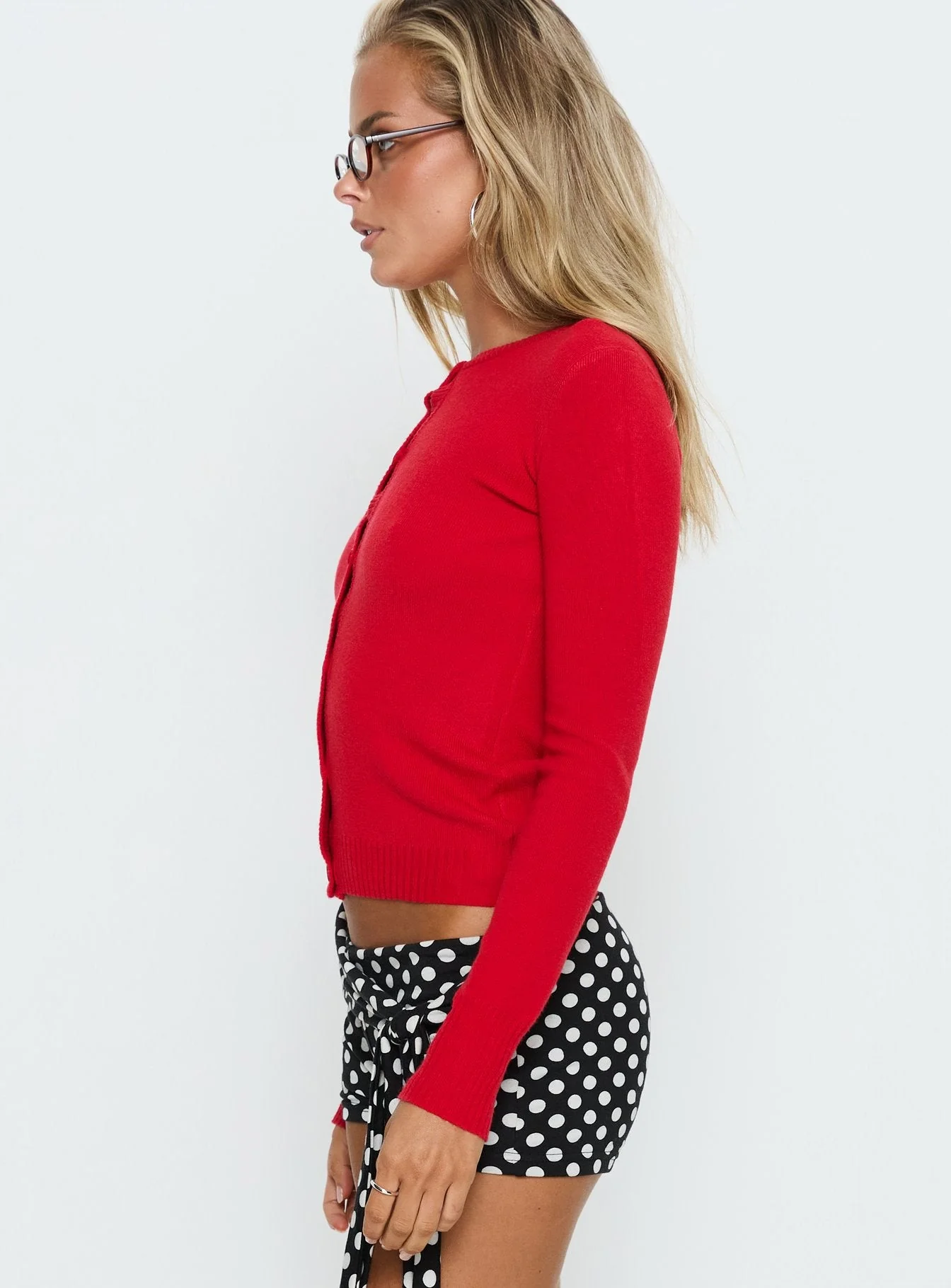 Lauraine Cardigan Red - Image 4