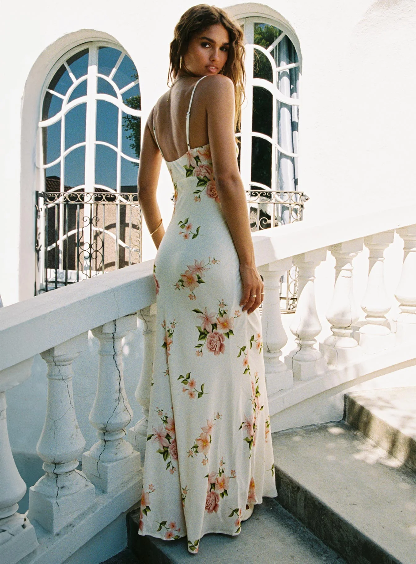 Lauraline Maxi Dress Cream / Floral - Image 5