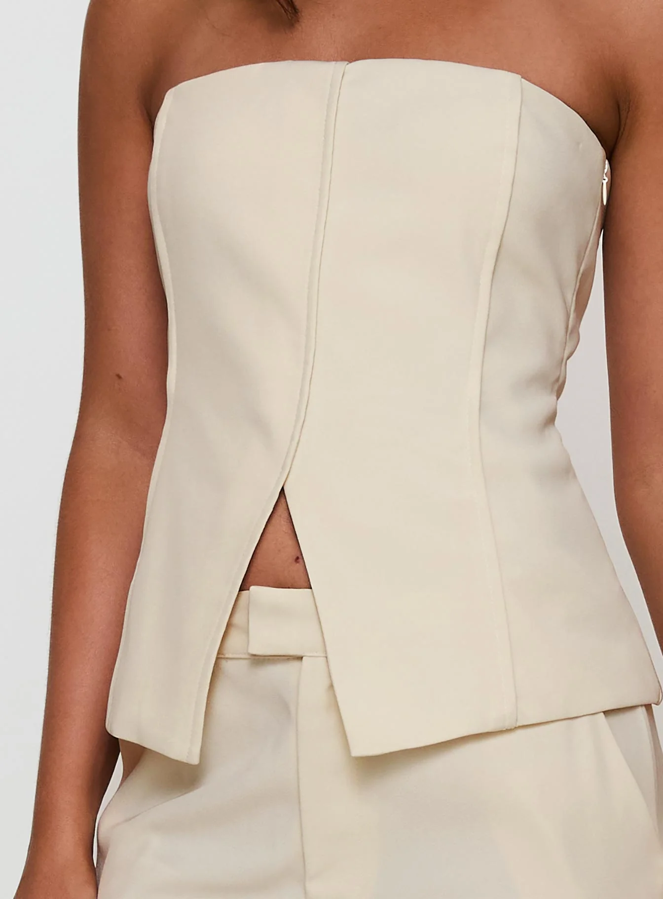 Lavish Living Strapless Top Cream Petite - Image 6