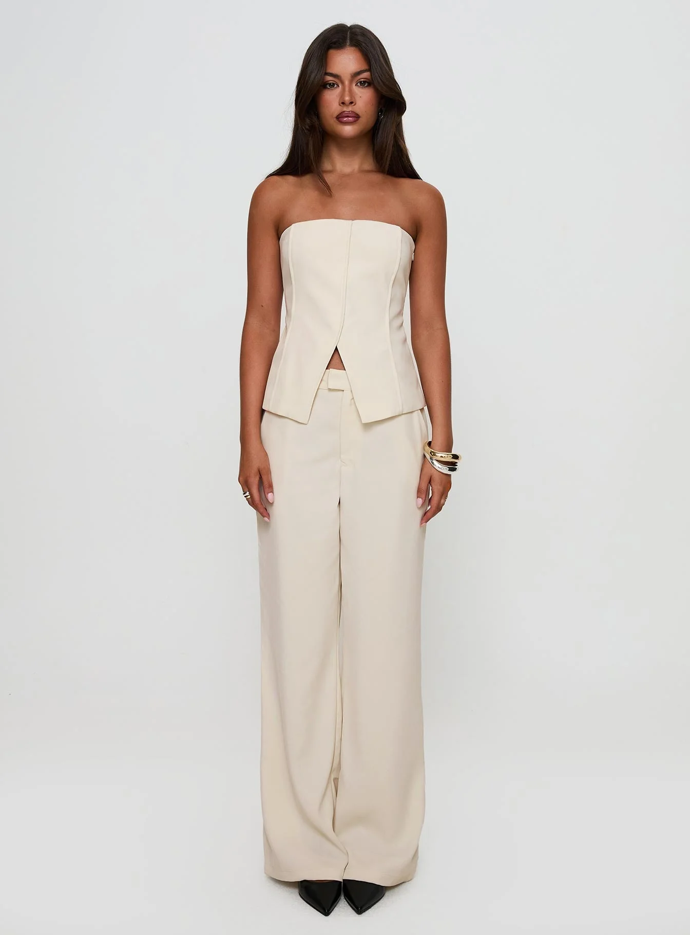 Lavish Living Strapless Top Cream Petite - Image 7