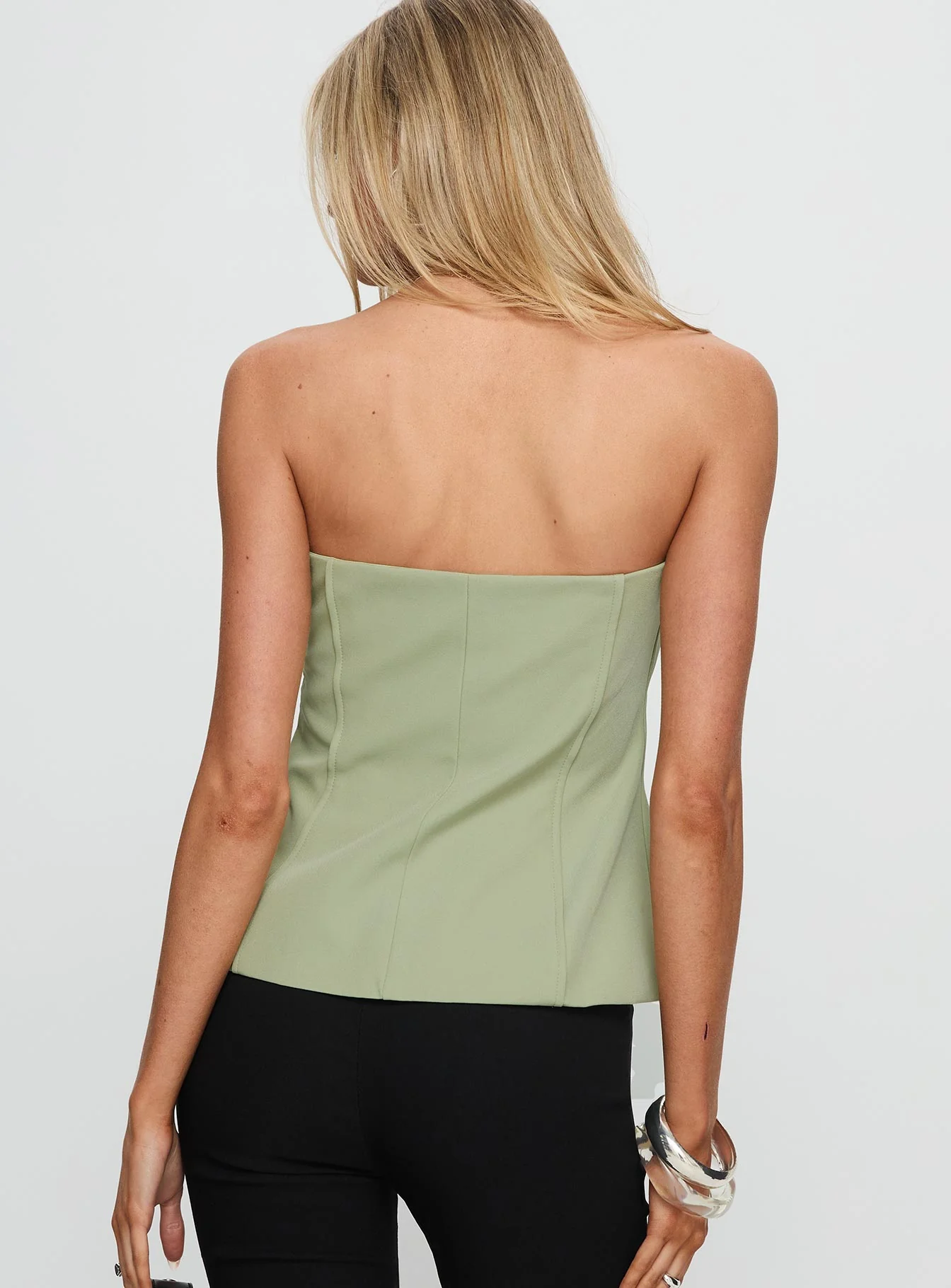 Lavish Living Strapless Top Green - Image 5