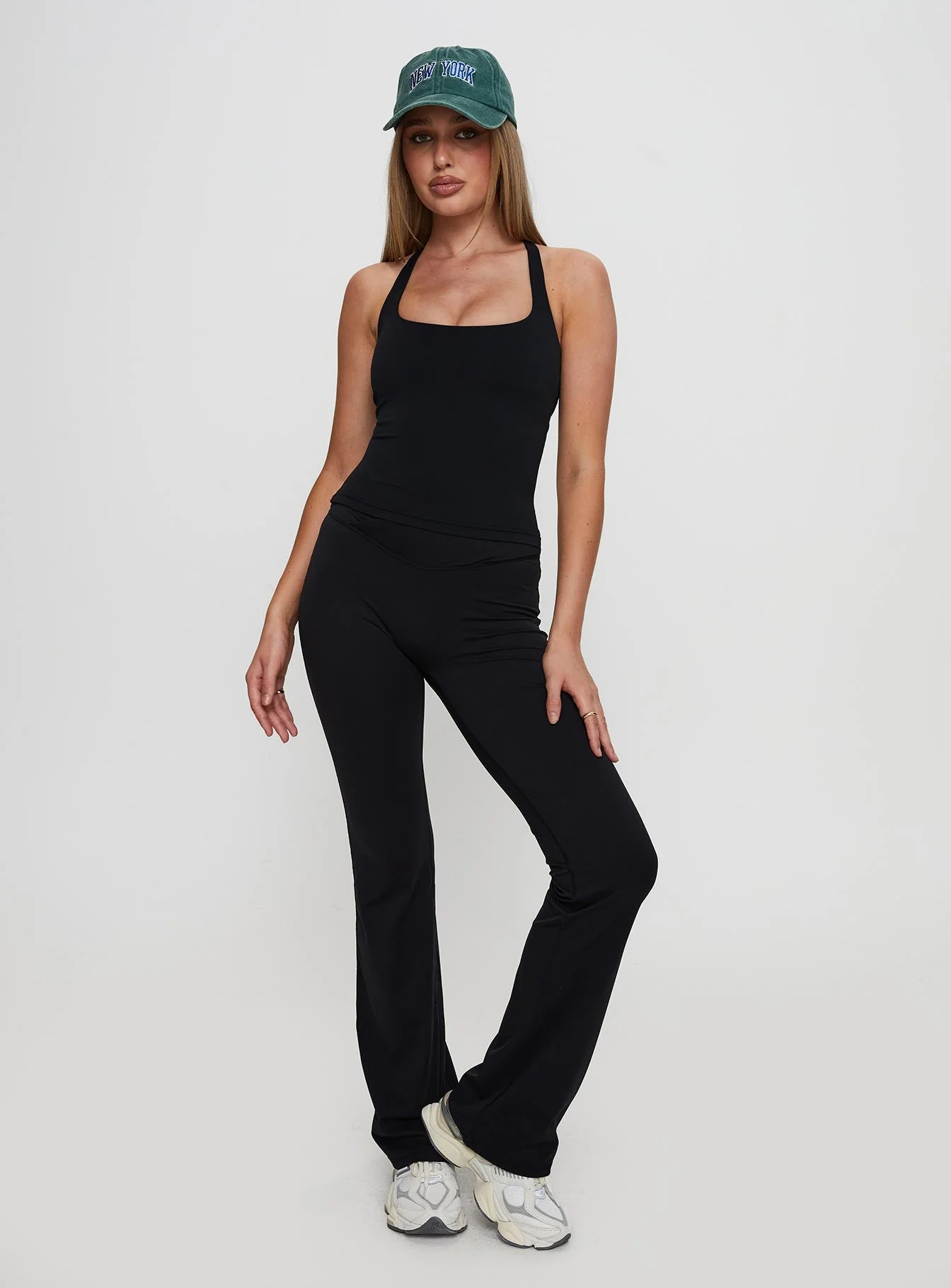 Layup Active Longline Cross Back Top Black - Image 3