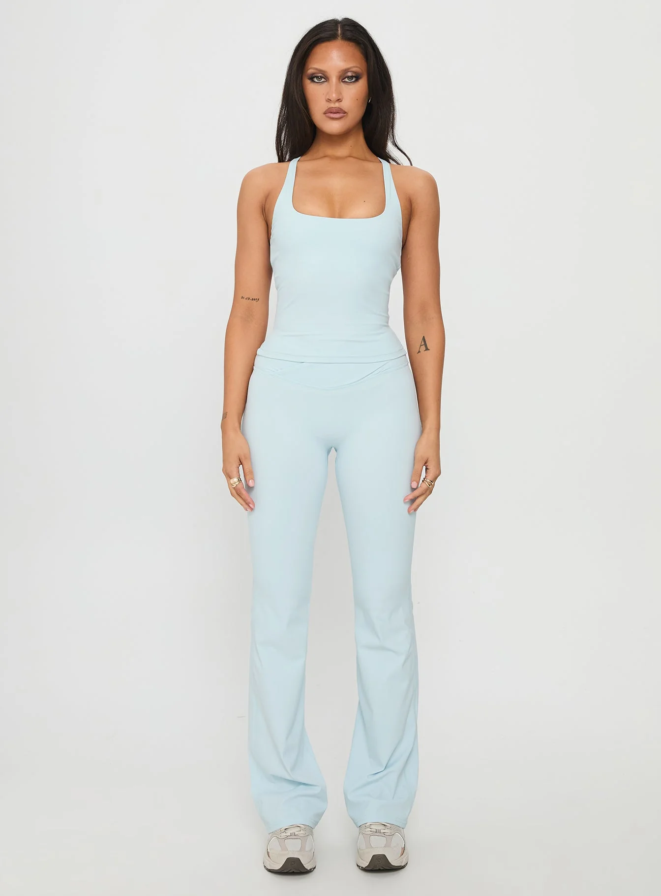 Layup Active Longline Cross Back Top Blue - Image 7