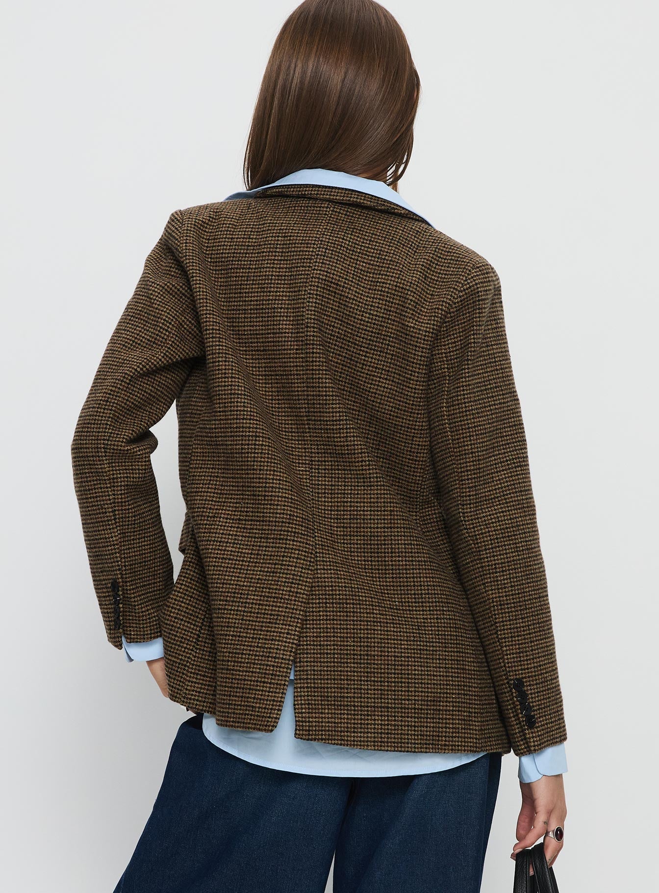 Leanah Blazer Brown Check - Image 5