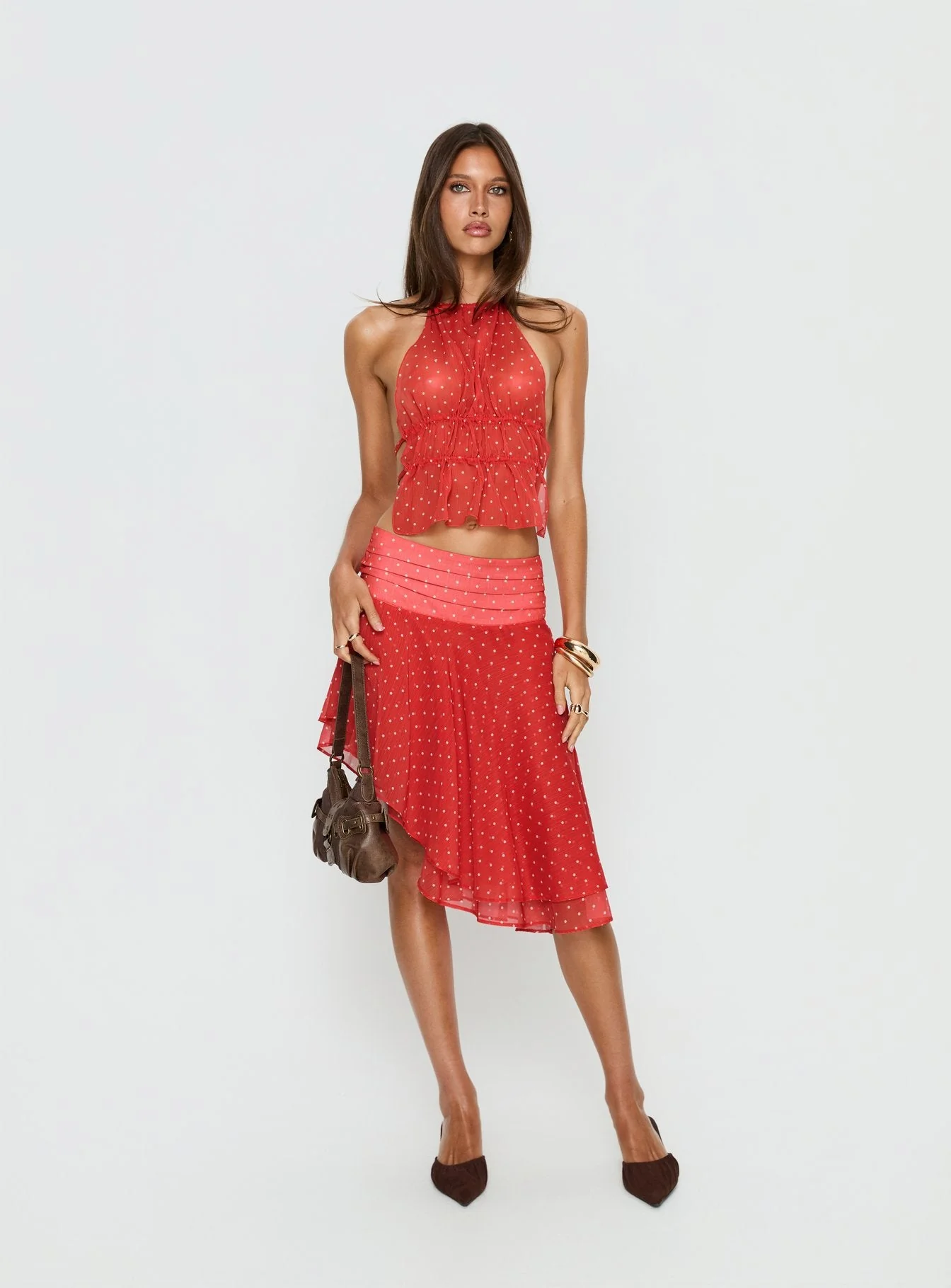 Legacy Halter Top Tomato Polka - Image 3