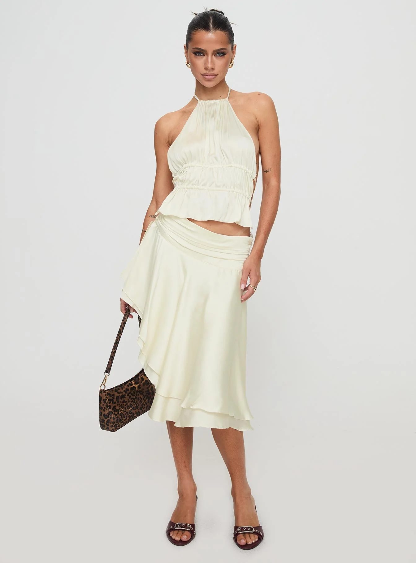 Legacy Midi Skirt Ivory - Image 3
