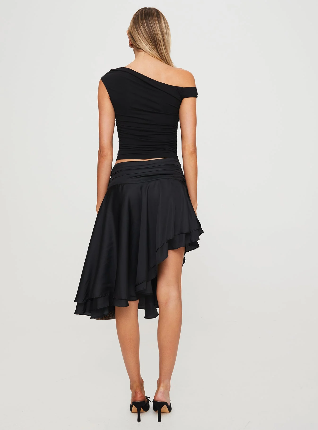 Legacy Midi Skirt Onyx - Image 5