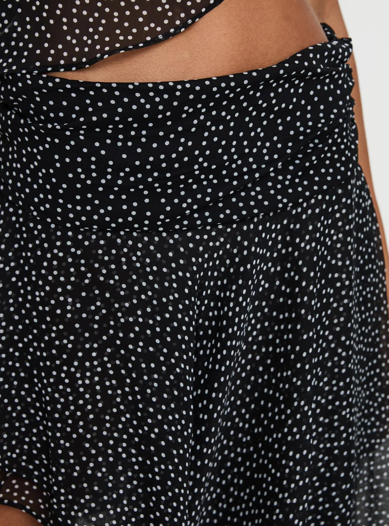 Legacy Midi Skirt Onyx Polka - Image 6
