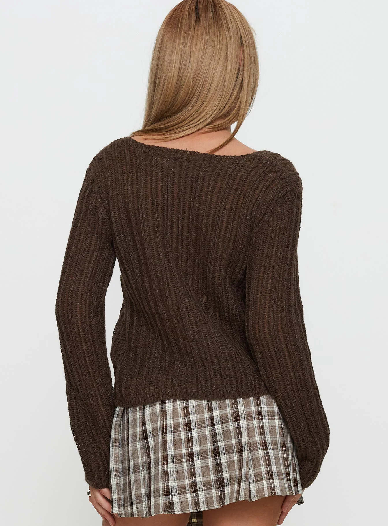 Lenker Knit Sweater Brown - Image 4