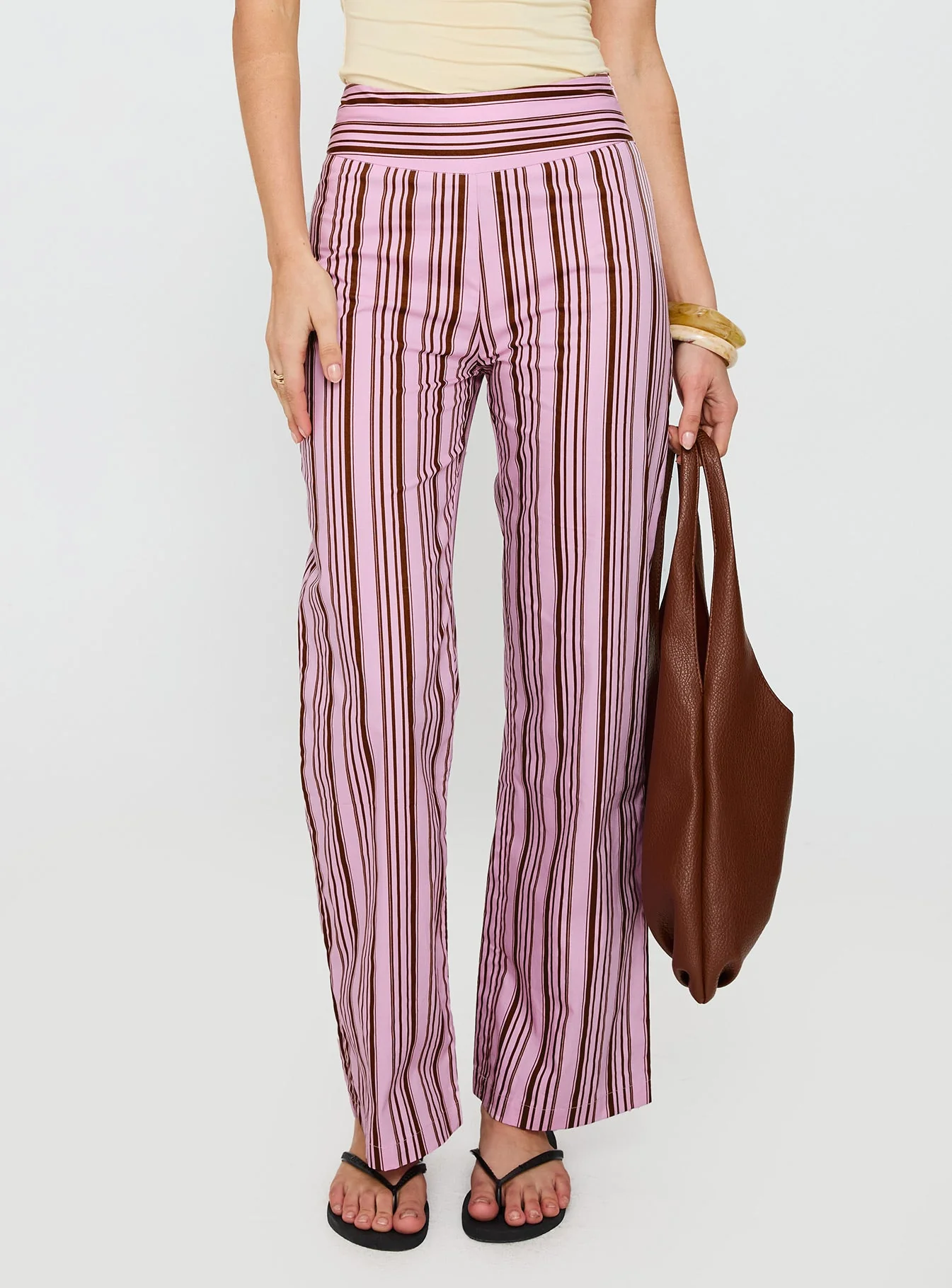 Leocadie Pants Pink Stripe - Image 2