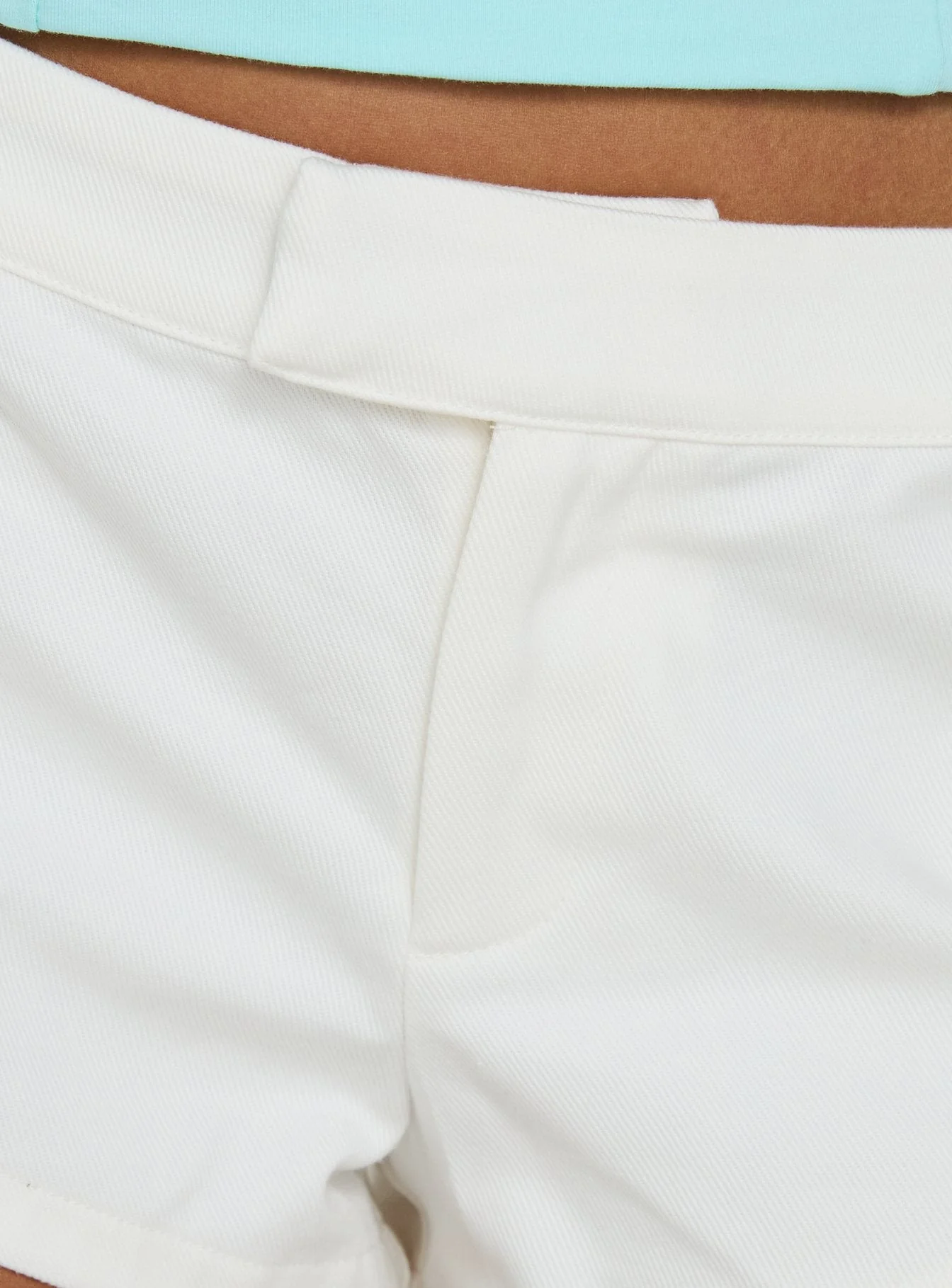 Lestie Embellished Micro Shorts White - Image 7
