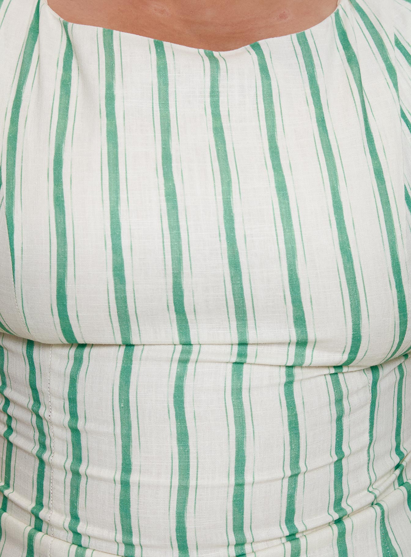 Lewisa Maxi Dress Green Stripe Curve - Image 7