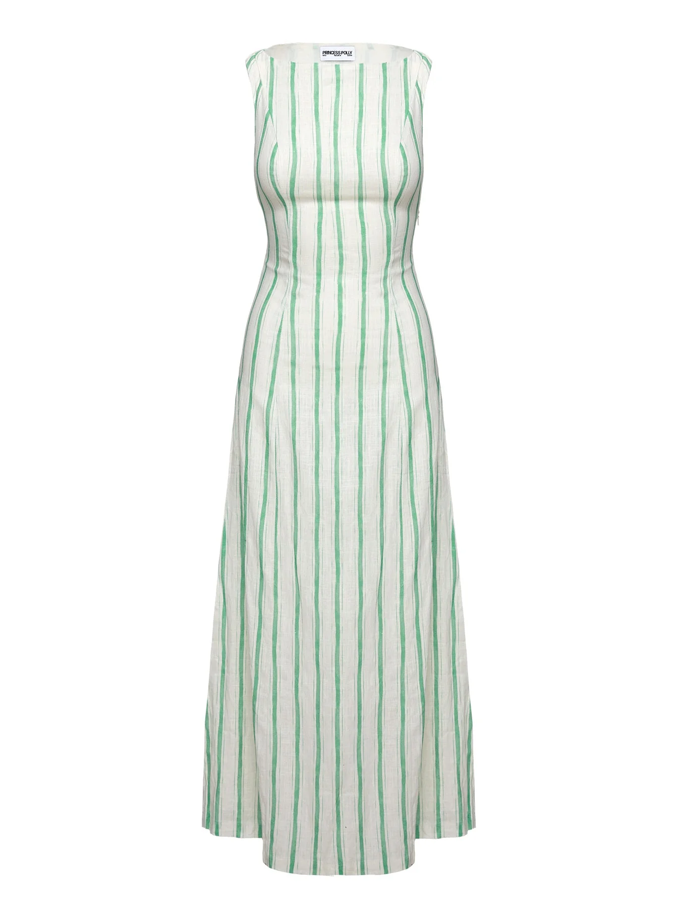 Lewisa Maxi Dress Green Stripe Petite - Image 5