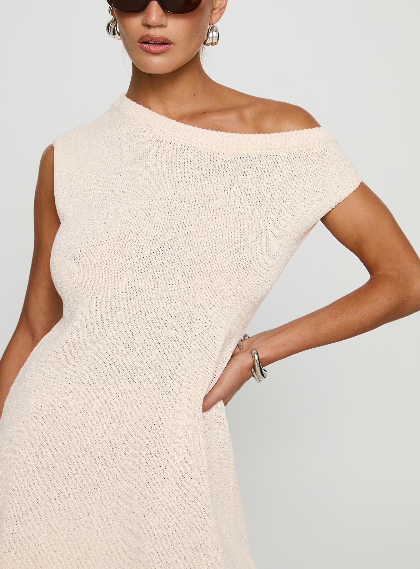 Liberation Off The Shoulder Mini Dress White - Image 6