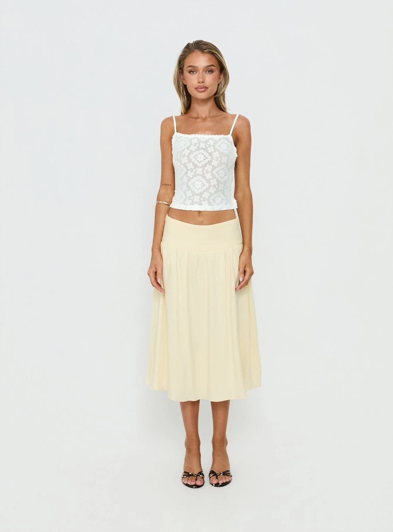 Lichen Lace Backless Top White - Image 7