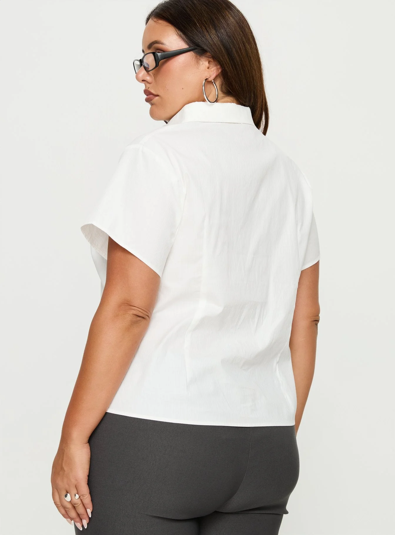 Lift Off Button Up Top White Curve - Image 5