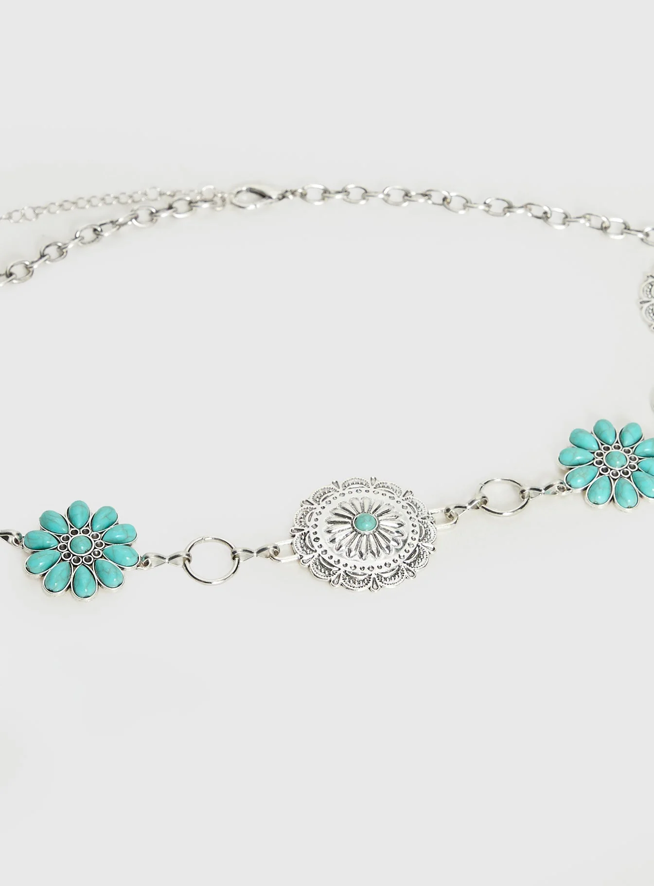 Like A Charm Chain Belt Silver / Blue - Image 3