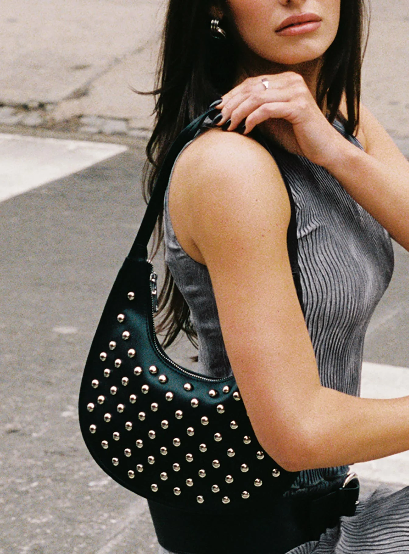 Like A Daydream Studded Bag Black - Image 6