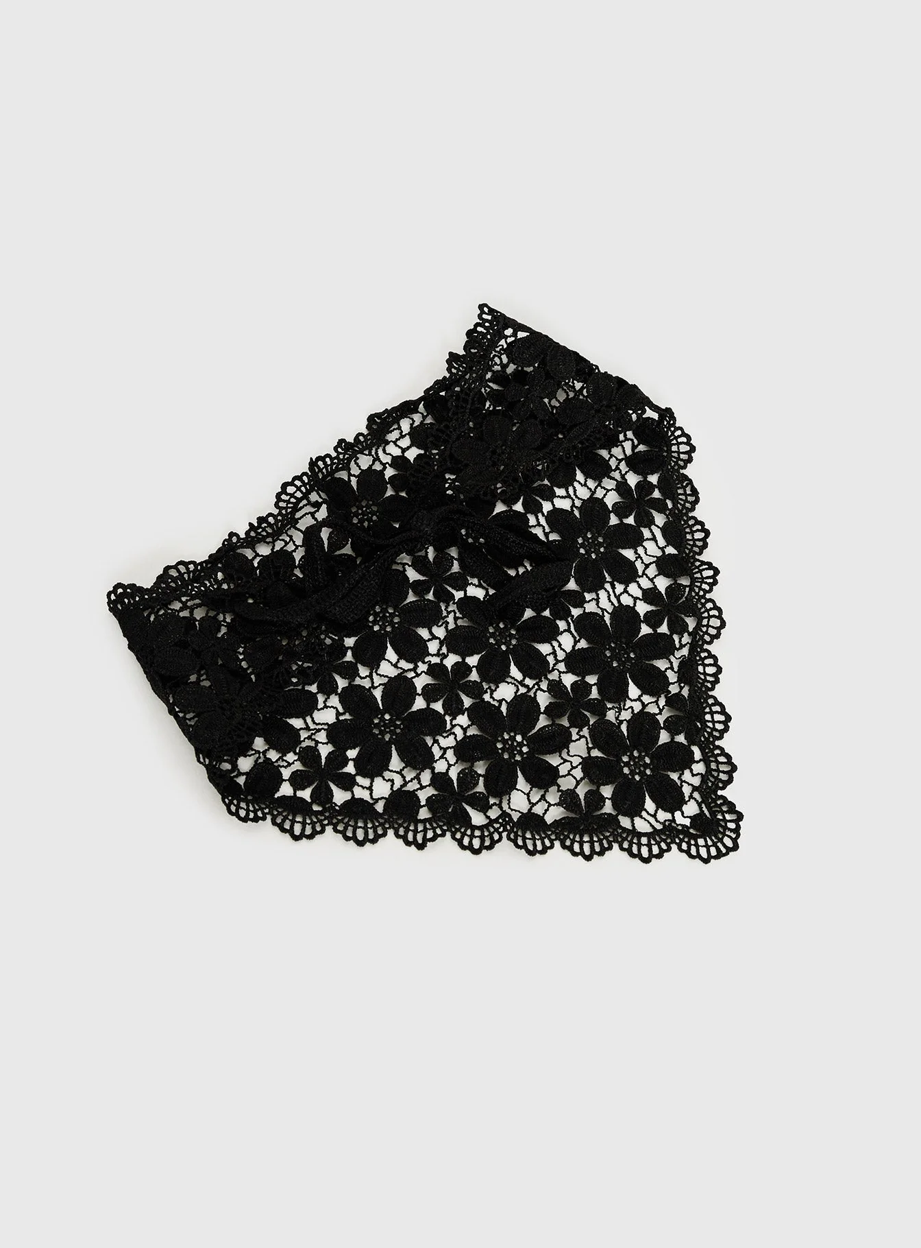 Lilibette Crochet Hair Bandana Black - Image 2