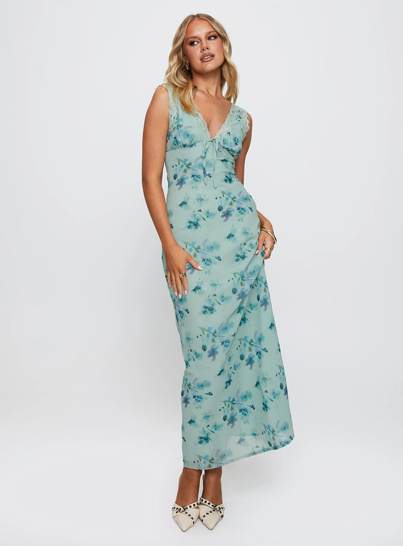 Liliya Floral Maxi Dress Multi - Image 2