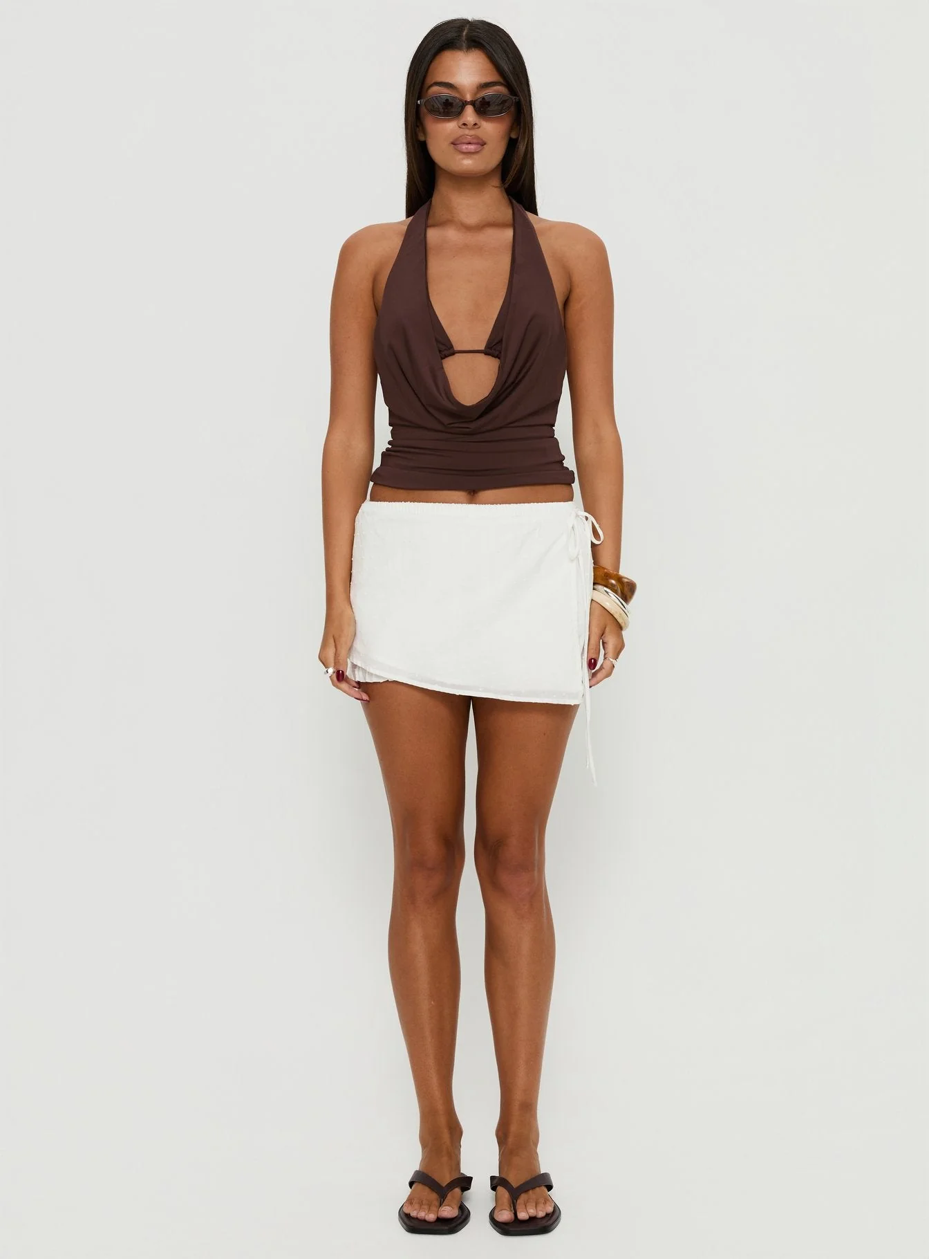 Lindi Bloomer Wrap Skort White - Image 7