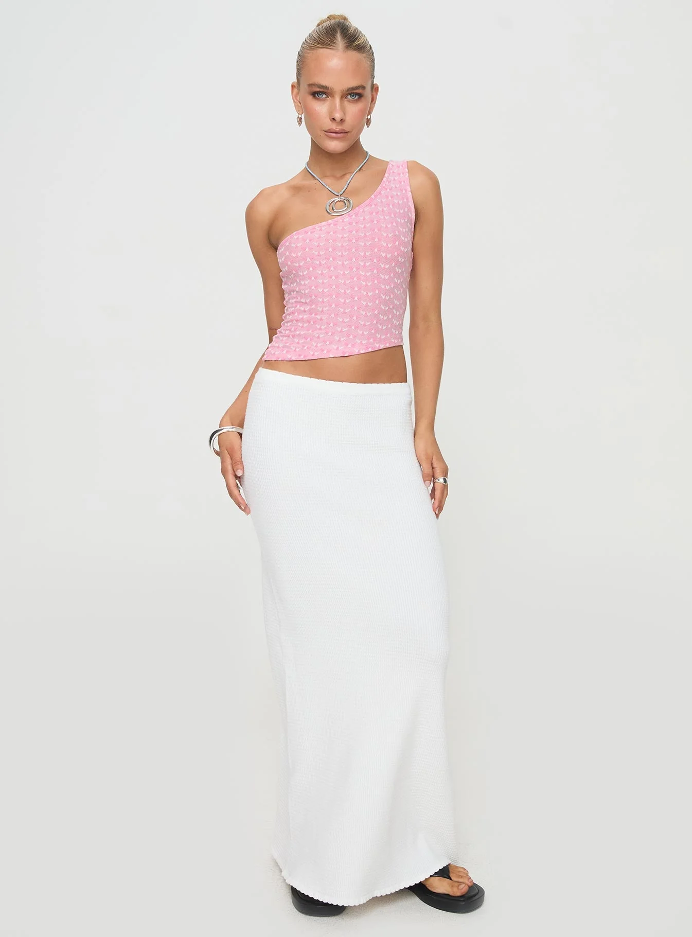 Lithay One Shoulder Top Pink - Image 3