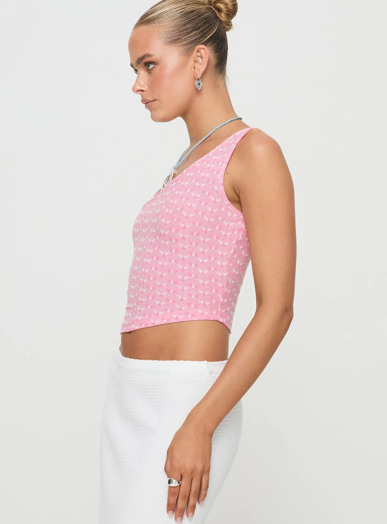 Lithay One Shoulder Top Pink - Image 4