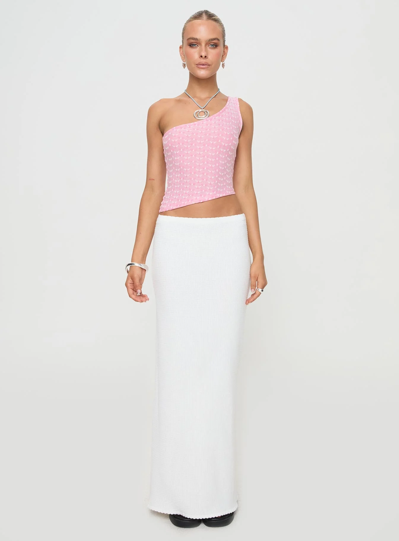 Lithay One Shoulder Top Pink - Image 7