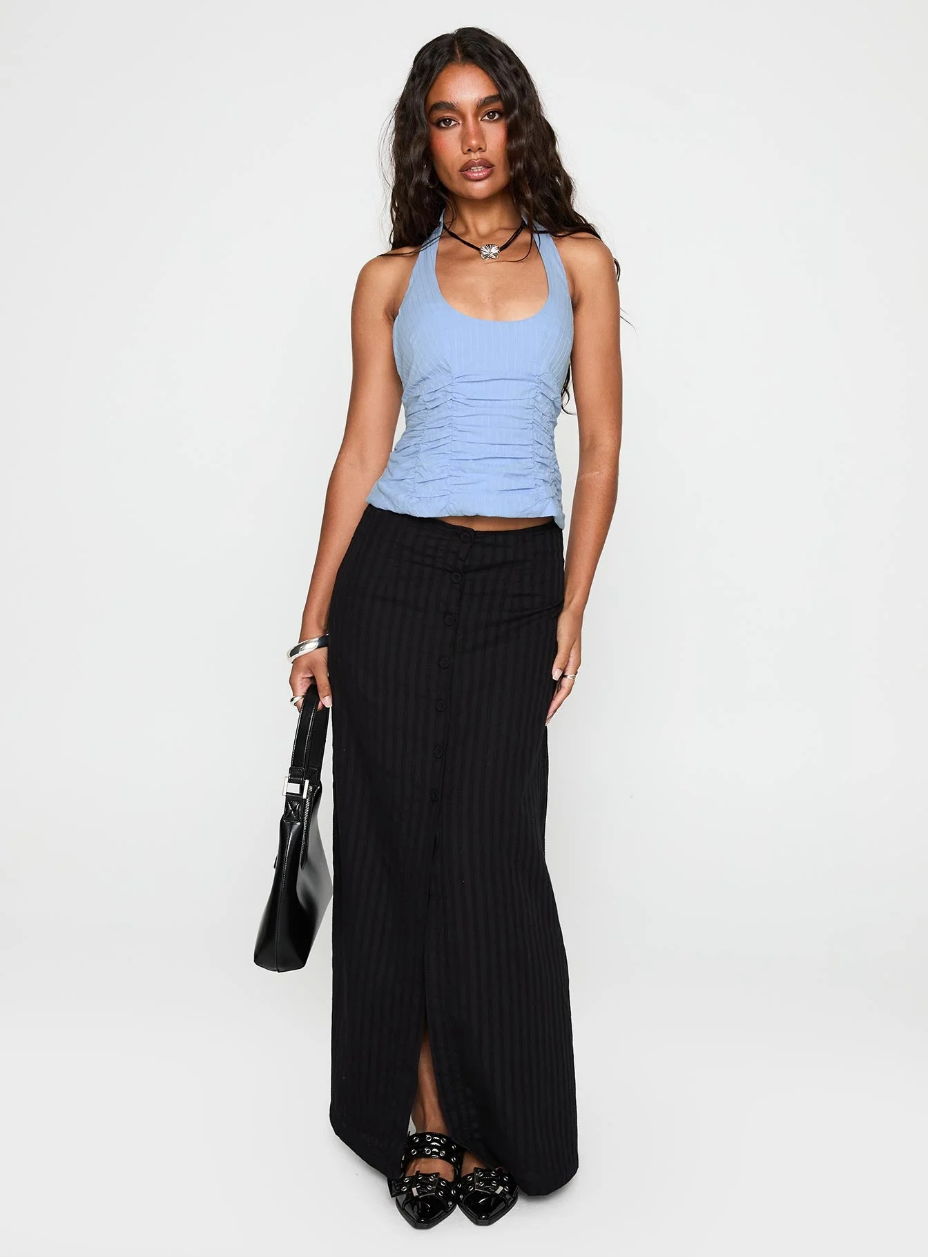 Livie Maxi Skirt Black - Image 2