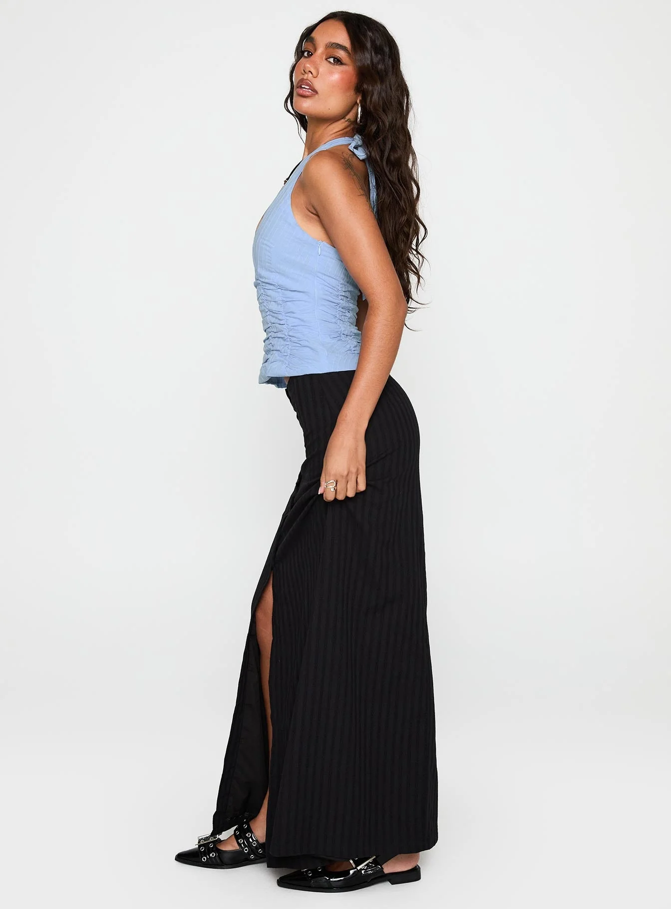 Livie Maxi Skirt Black - Image 4