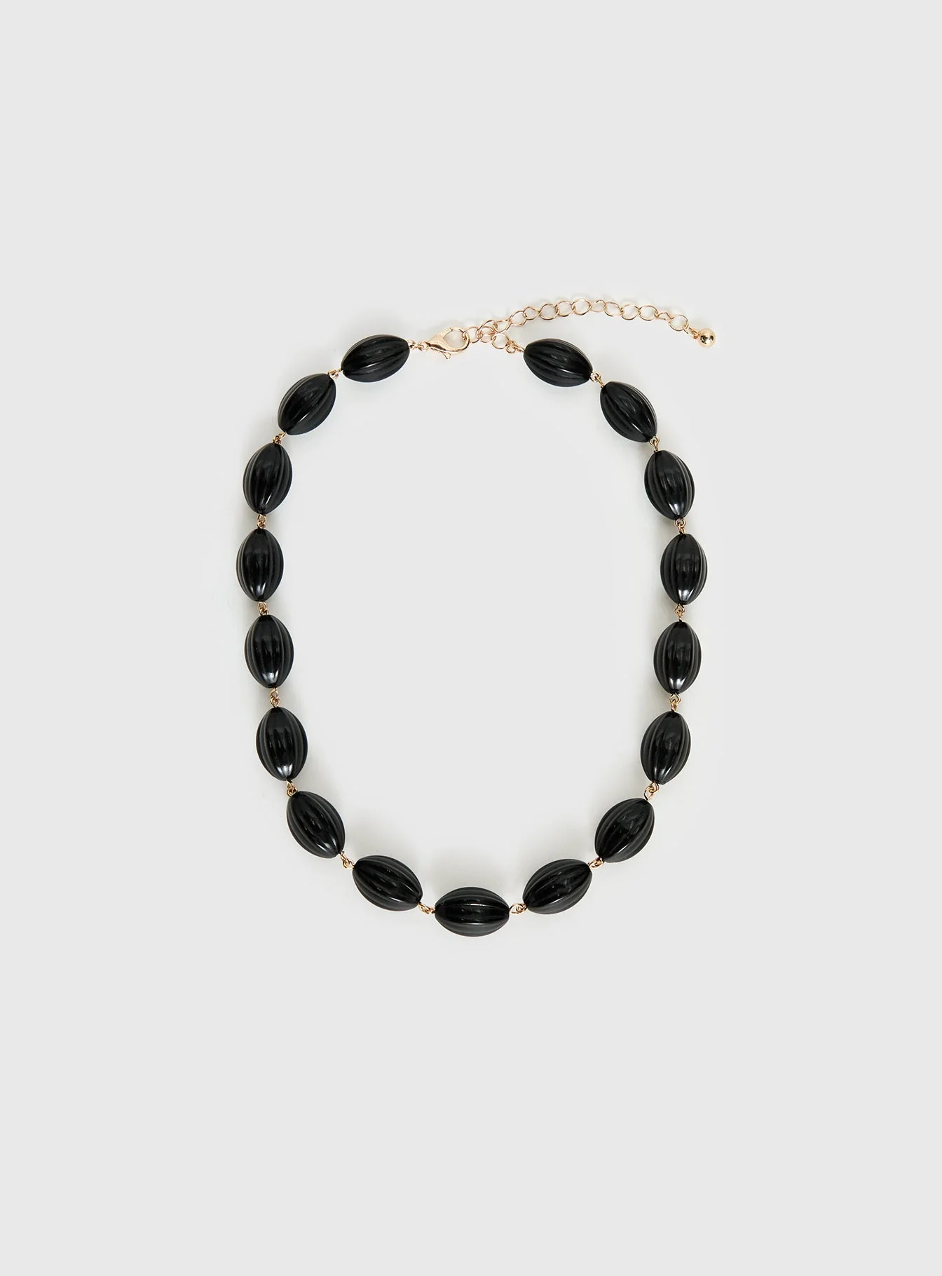 Liviya Beaded Necklace Black - Image 2