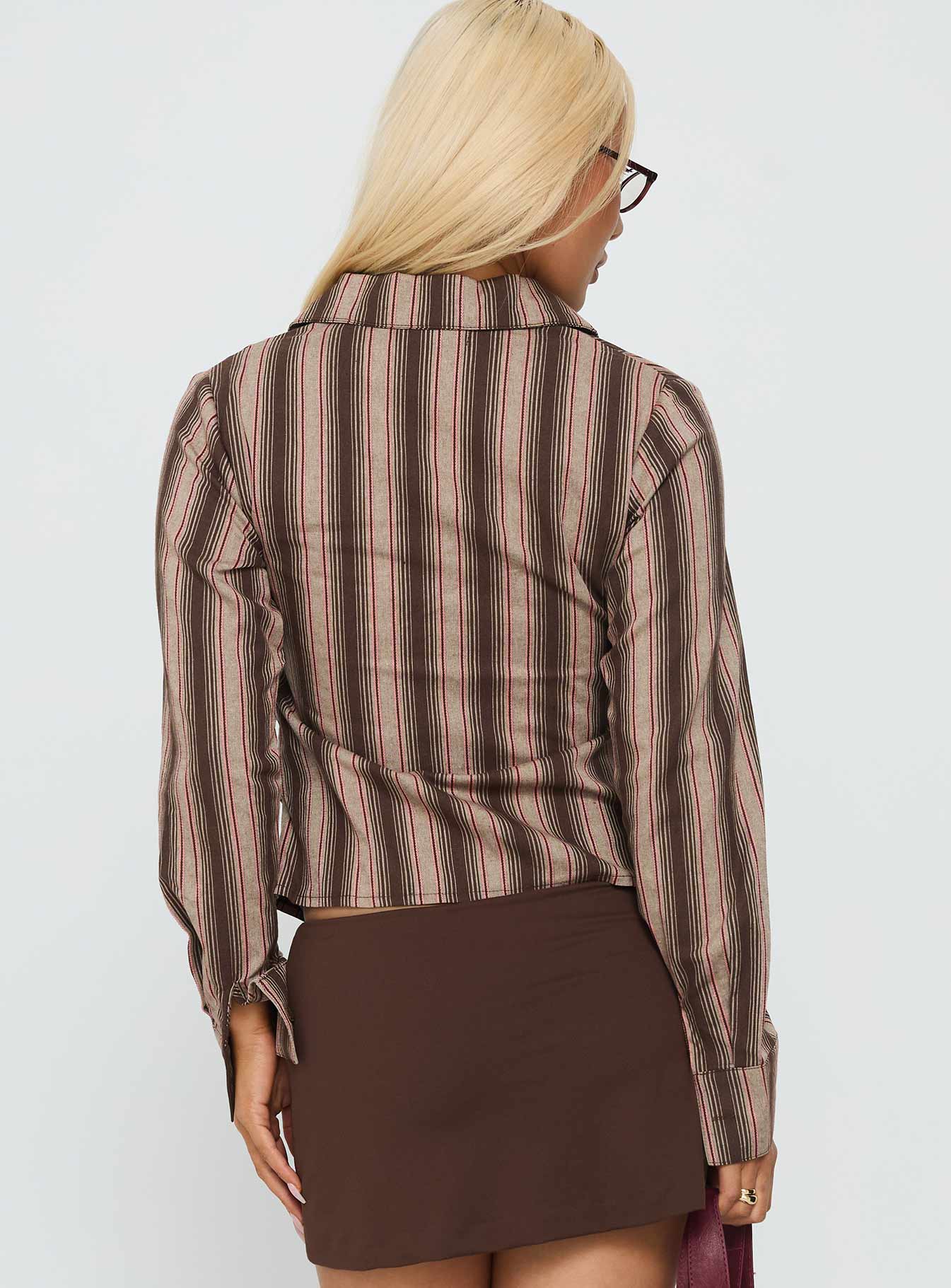 Liviya Ruched Long Sleeve Top Multi - Image 5