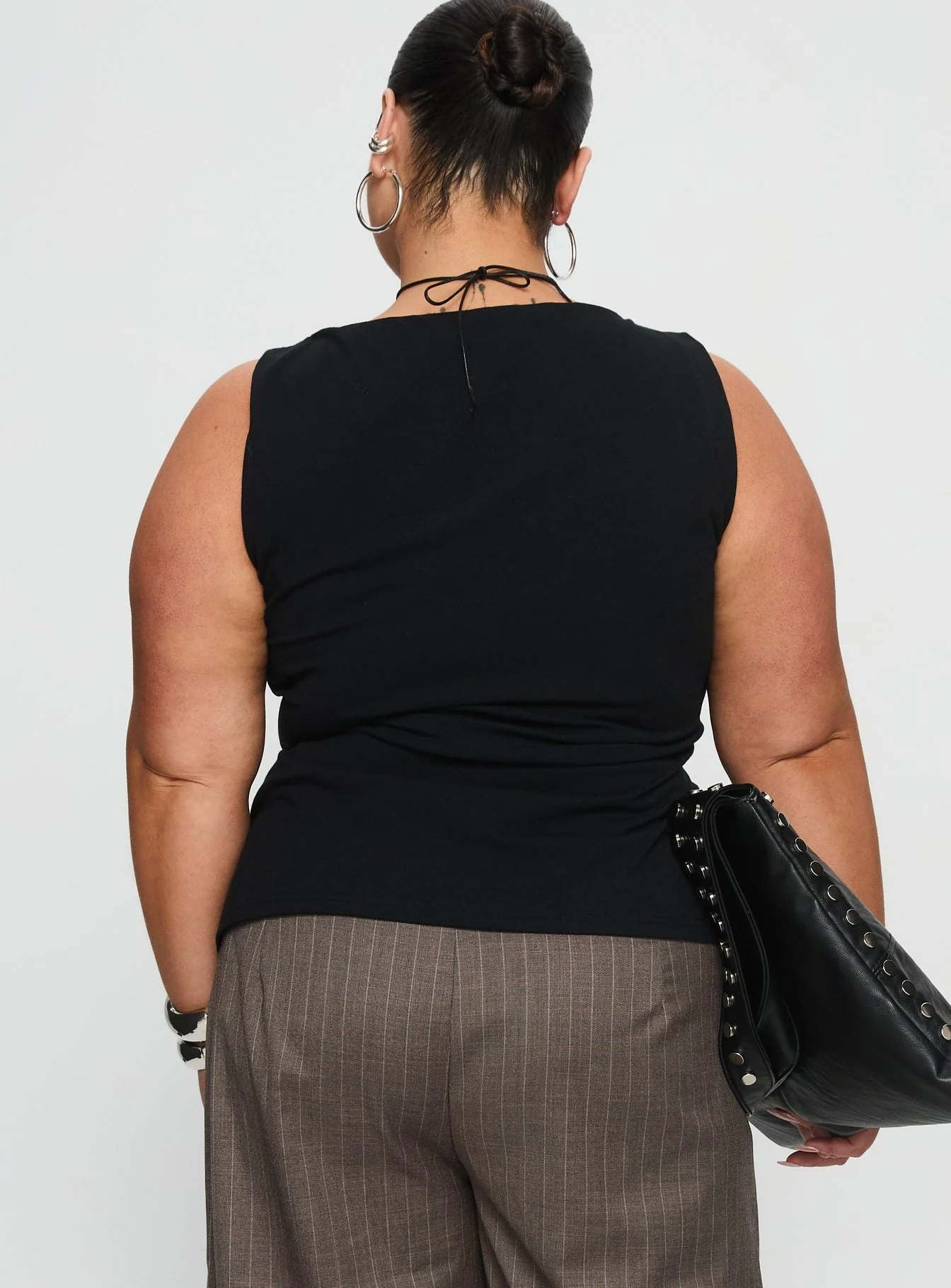 Lose Your Number High Neck Top Black Curve - Image 5