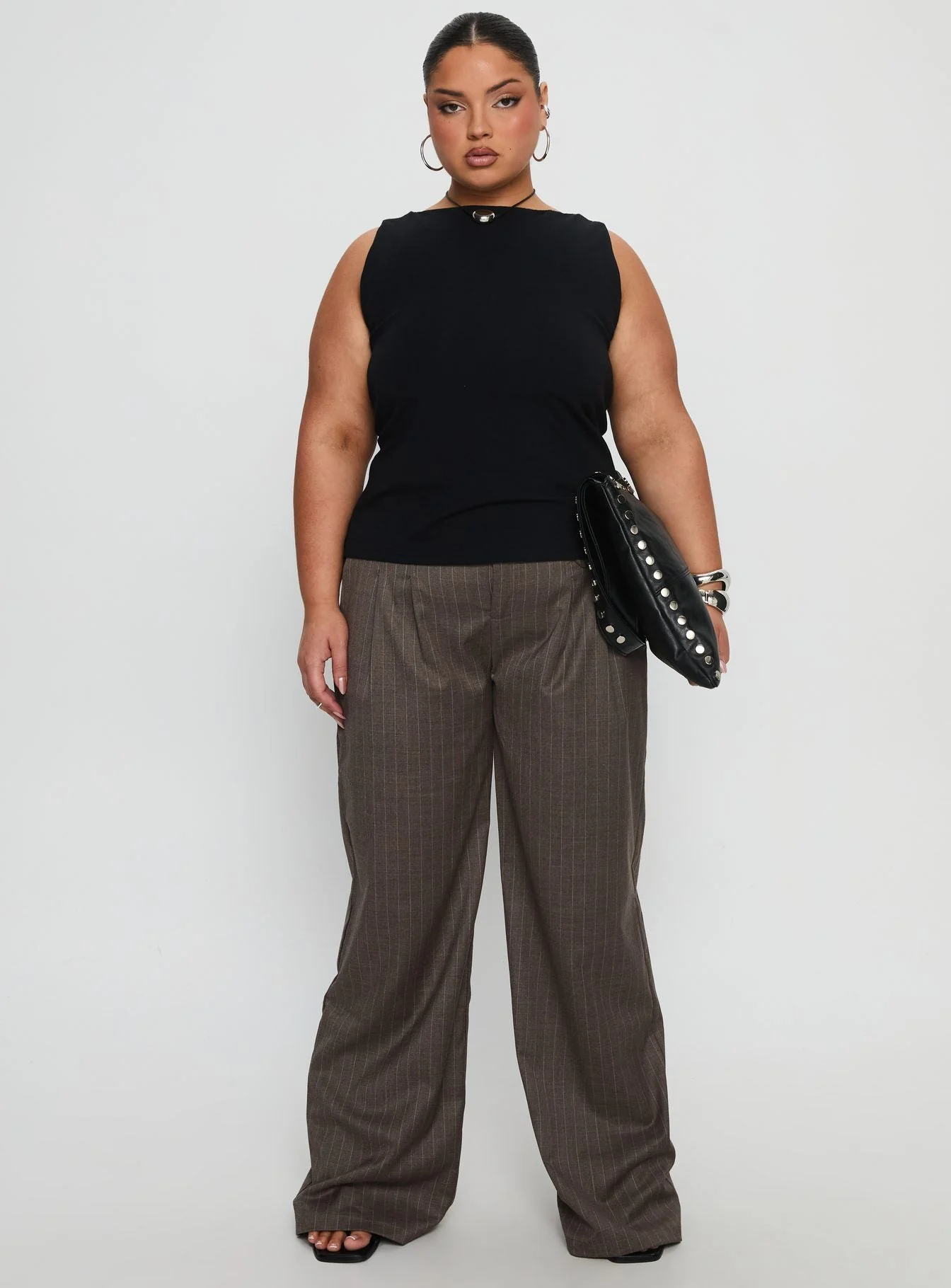 Lose Your Number High Neck Top Black Curve - Image 7