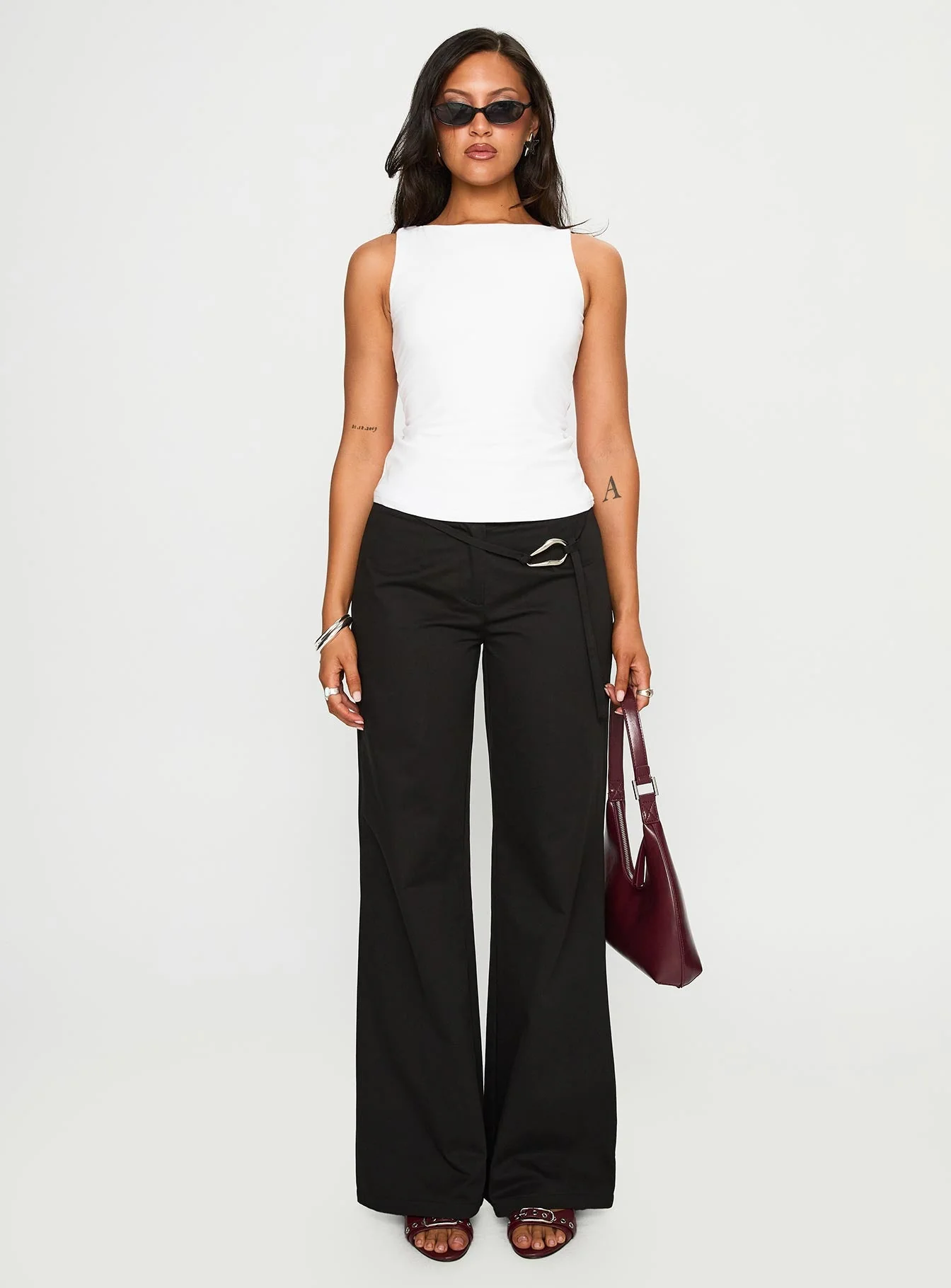 Lose Your Number High Neck Top White - Image 7