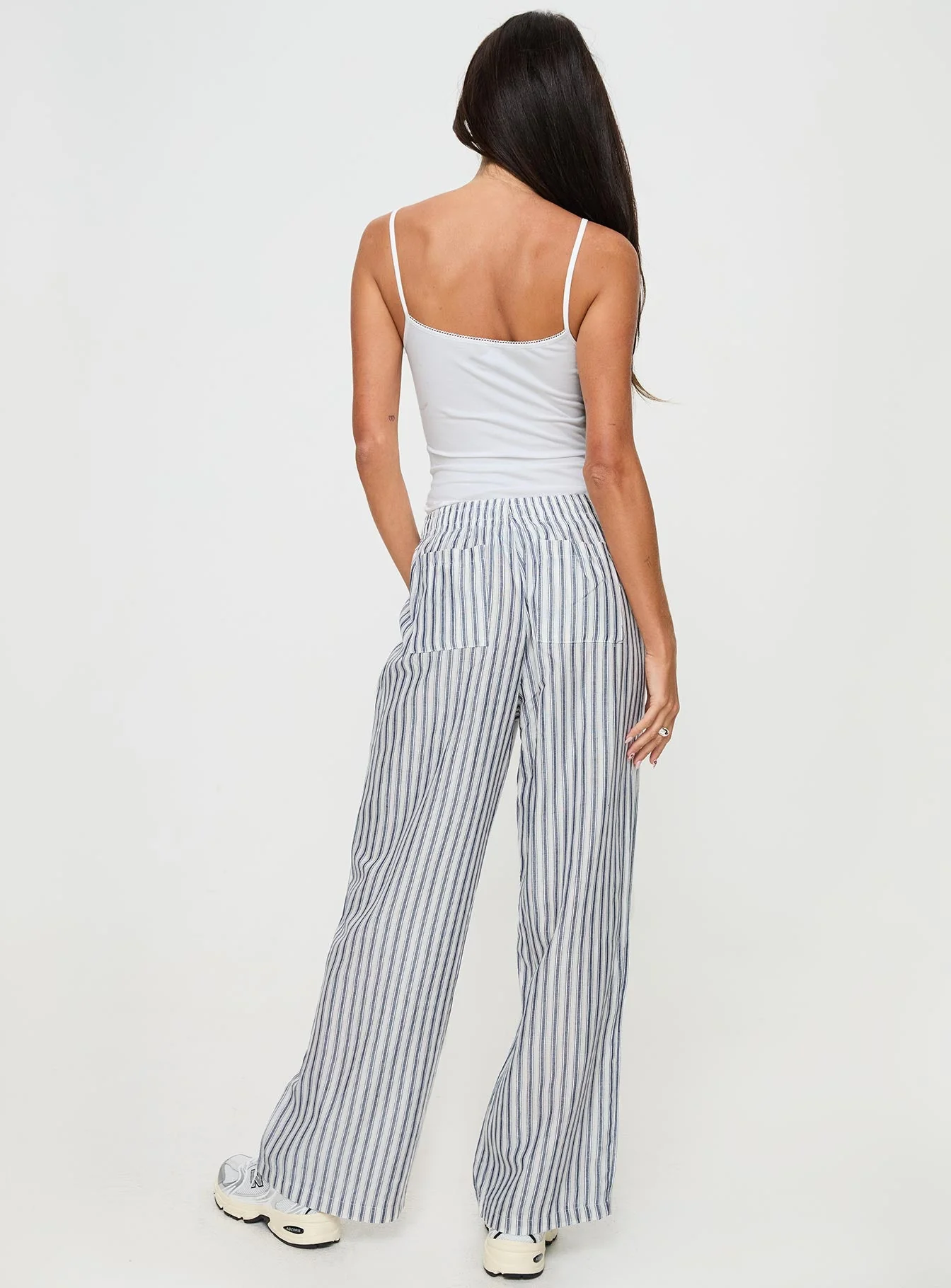 Louis Pants White / Navy Stripe - Image 5