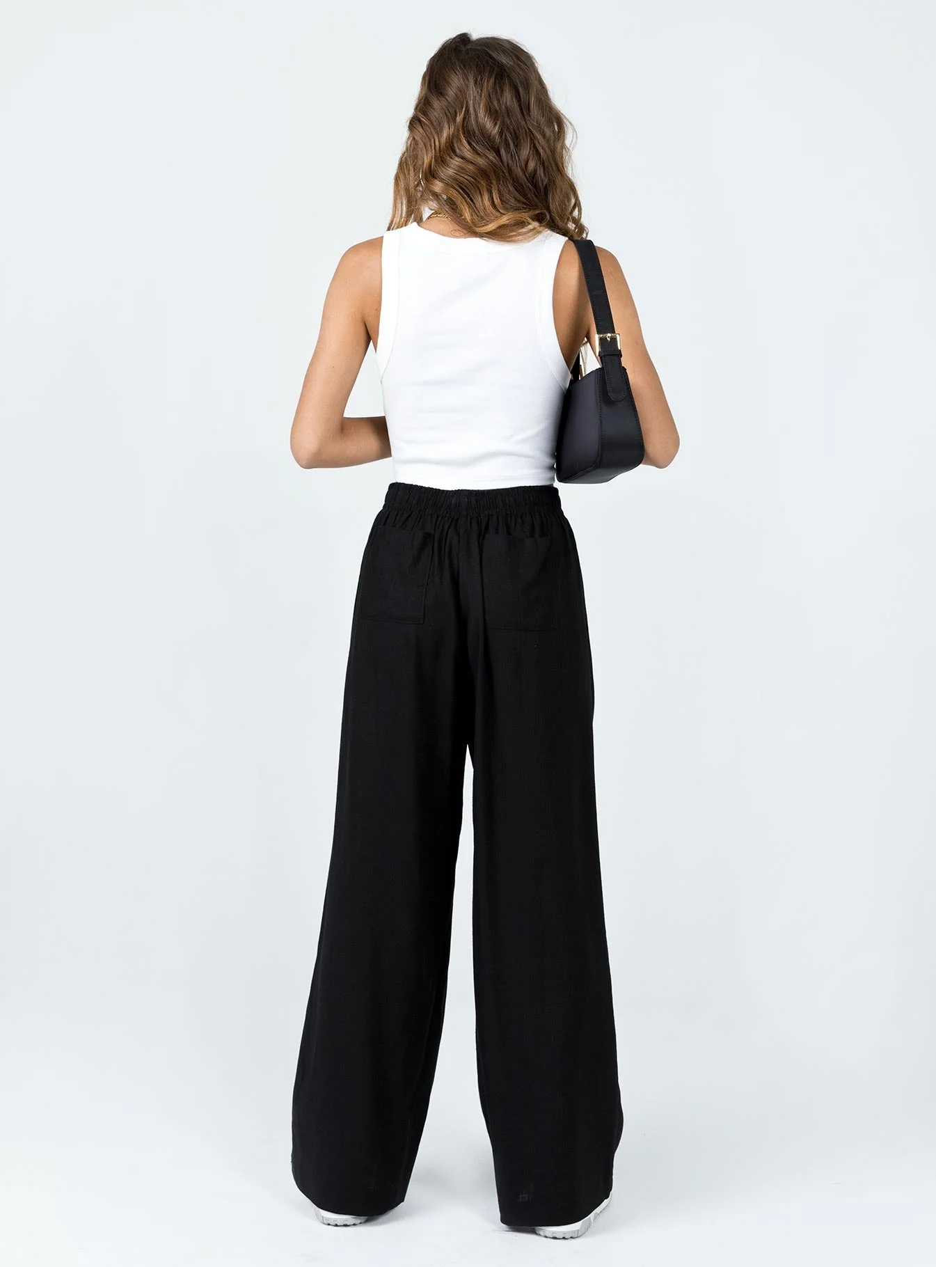 Louis Linen Blend Pants Black - Image 5