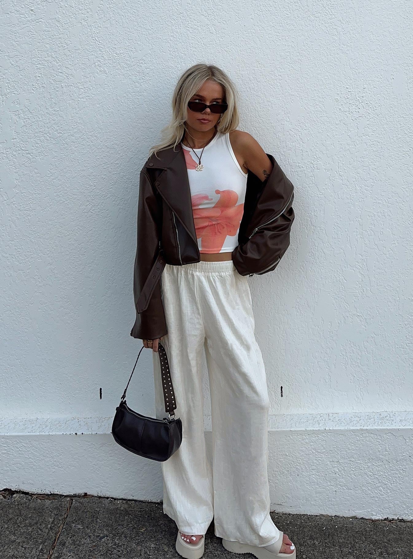 Louis Linen Blend Pants Off White - Image 5