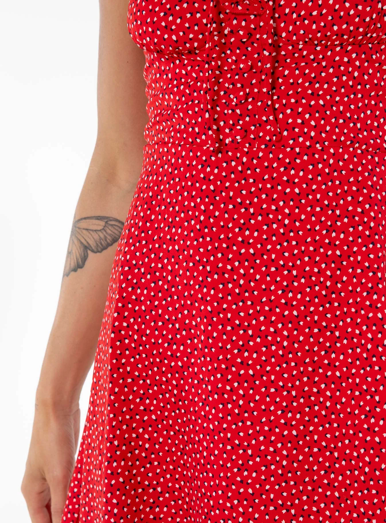 Love Birds Mini Dress Red Tall - Image 6