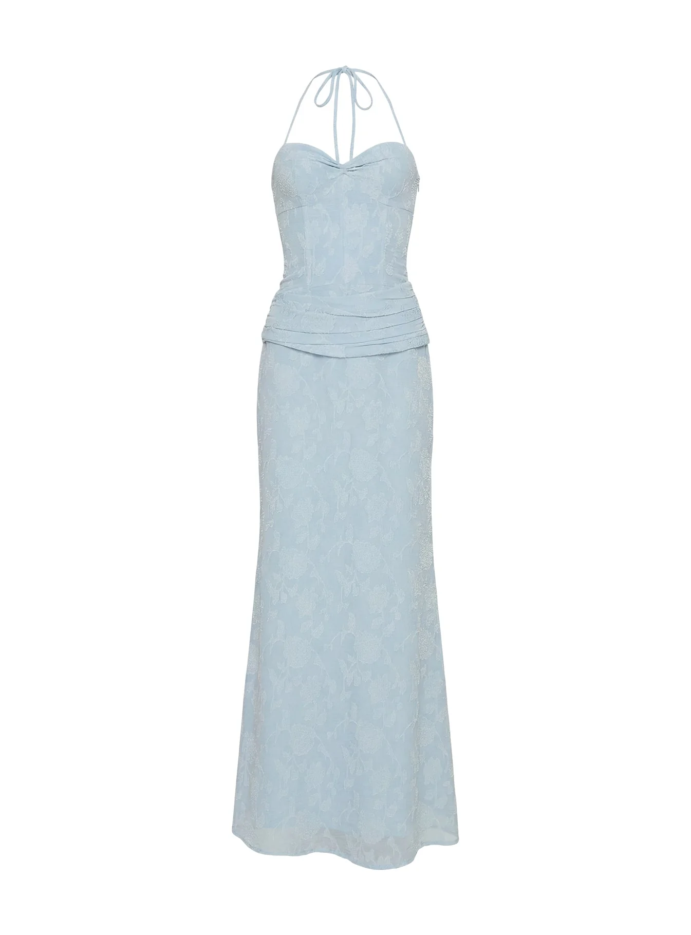 Love from Portofino Corset Maxi Dress Blue - Image 10