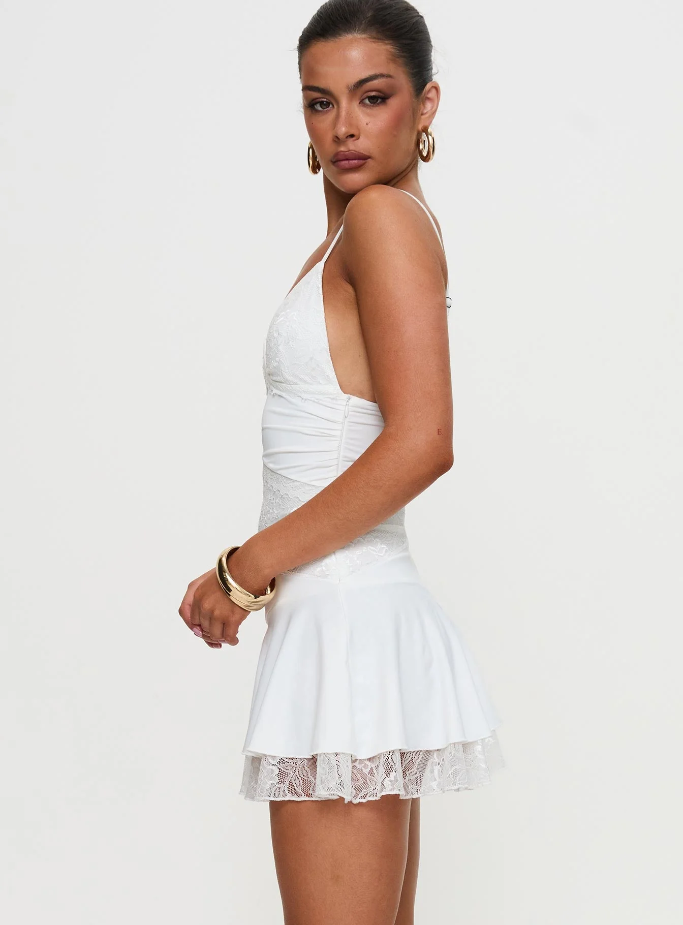 Love Is Alive Lace Mini Dress White - Image 10
