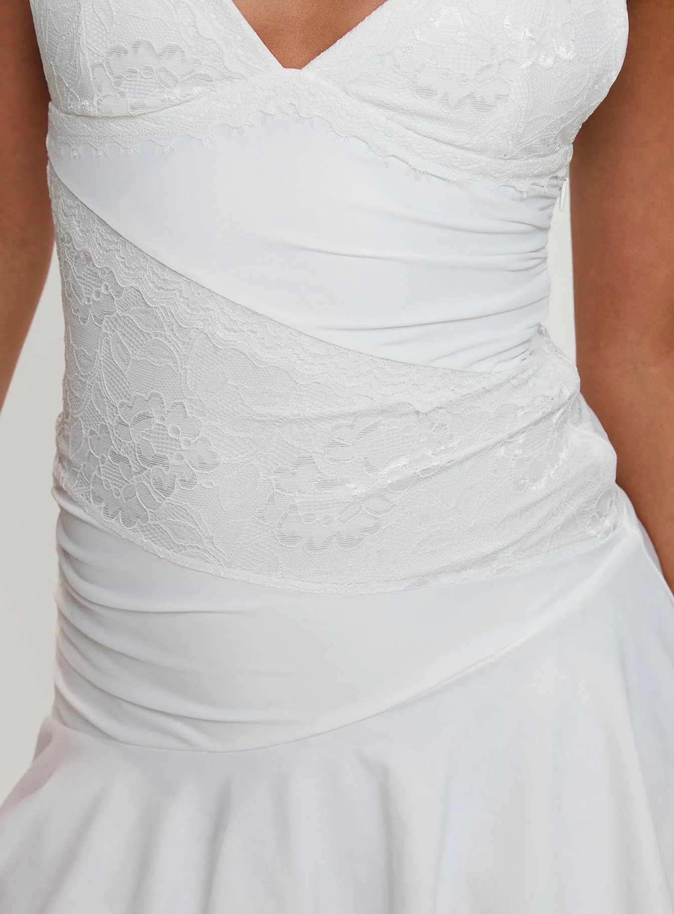 Love Is Alive Lace Mini Dress White - Image 12