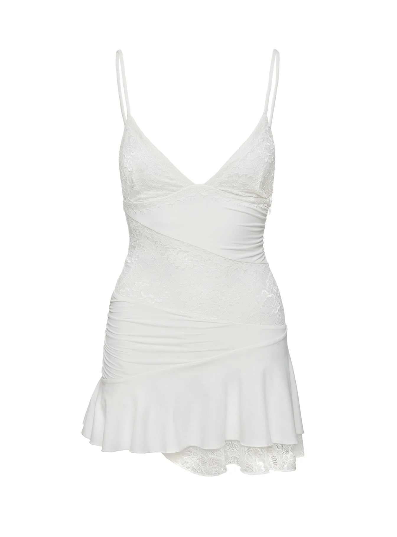 Love Is Alive Lace Mini Dress White - Image 14