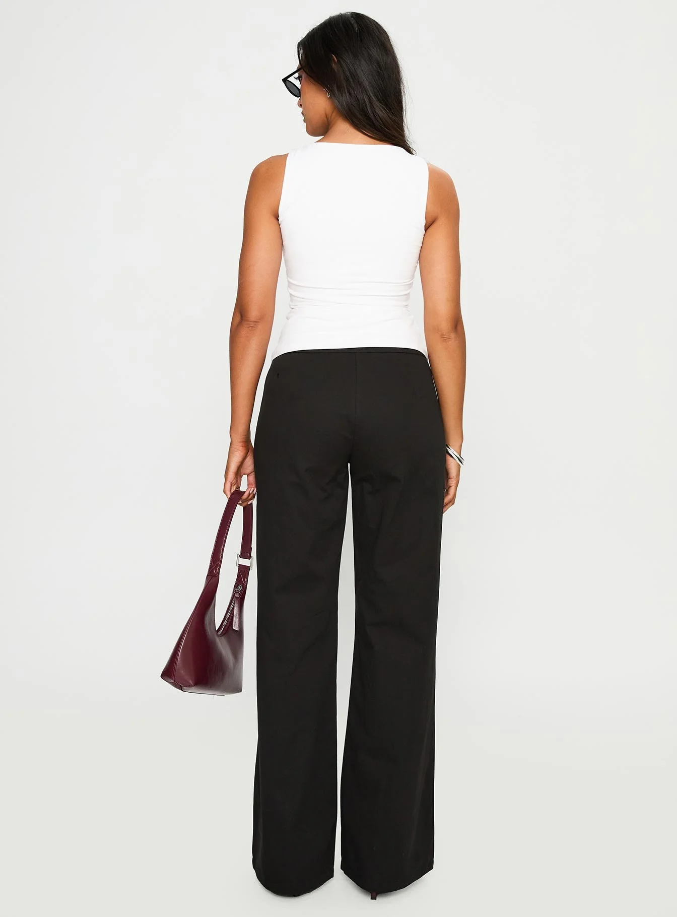 Lucetta Wide Leg Pant Black - Image 5