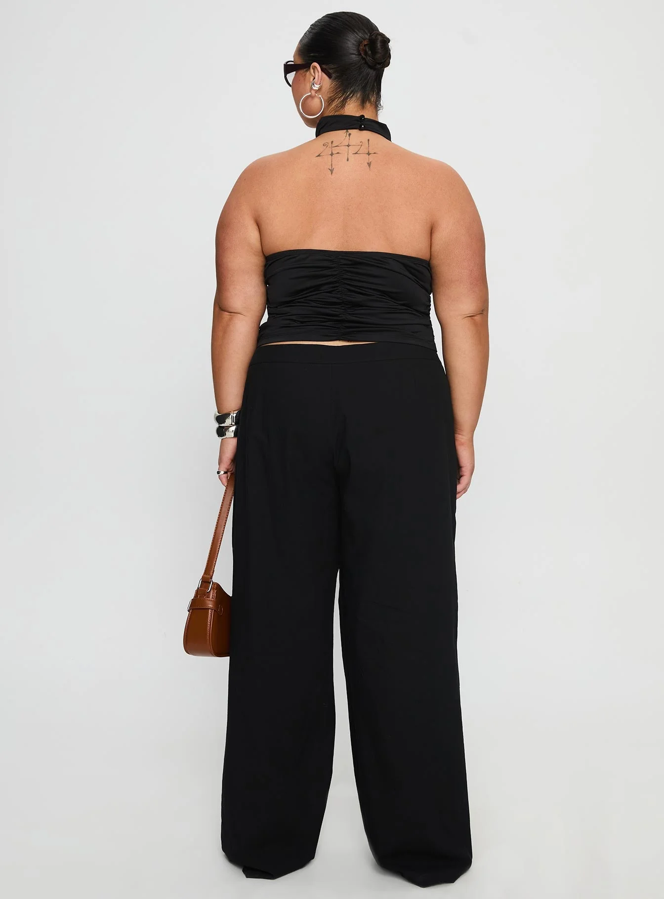 Lucetta Wide Leg Pant Black Curve - Image 5