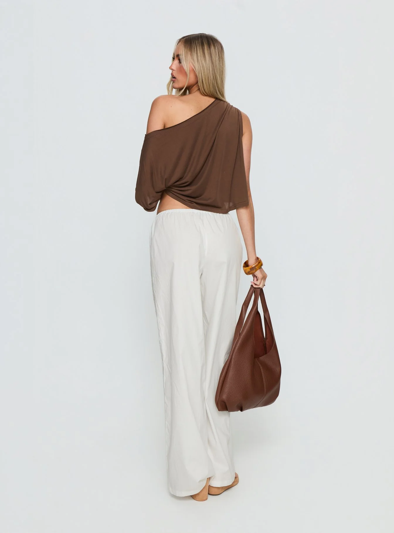 Lucky Spirit Lace Straight Leg Pant White - Image 5