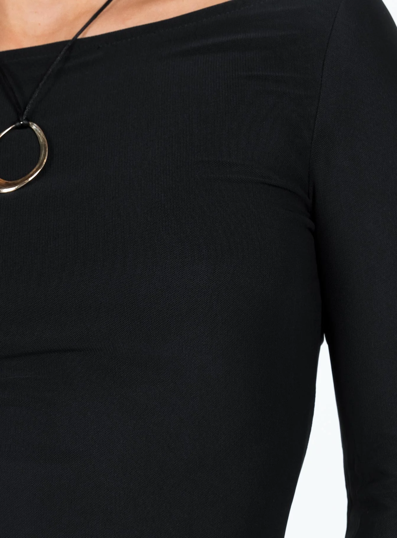 Lukea Long Sleeve Mini Dress Black Petite - Image 6