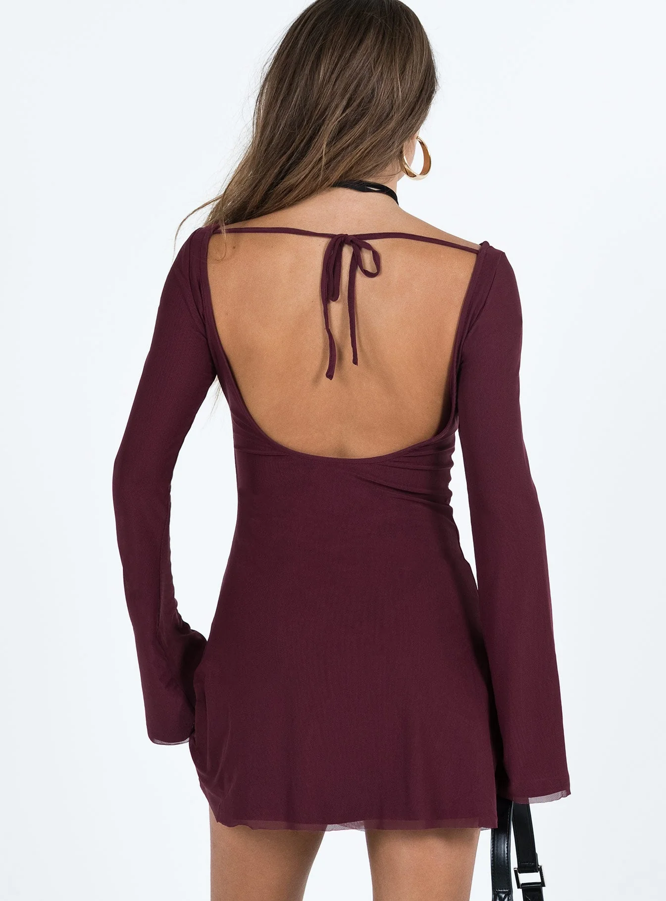 Lukea Long Sleeve Mini Dress Mauve - Image 5