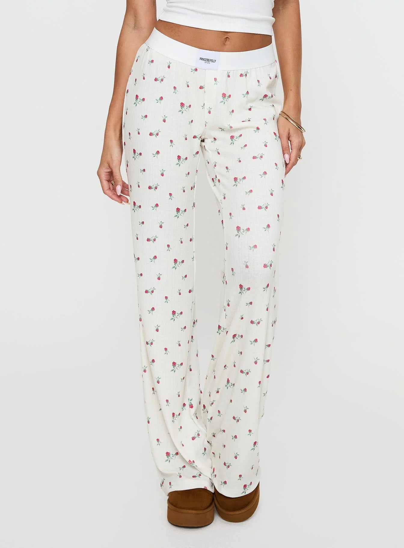 Lullabies Pointelle Sleep Pant Yellow - Image 2