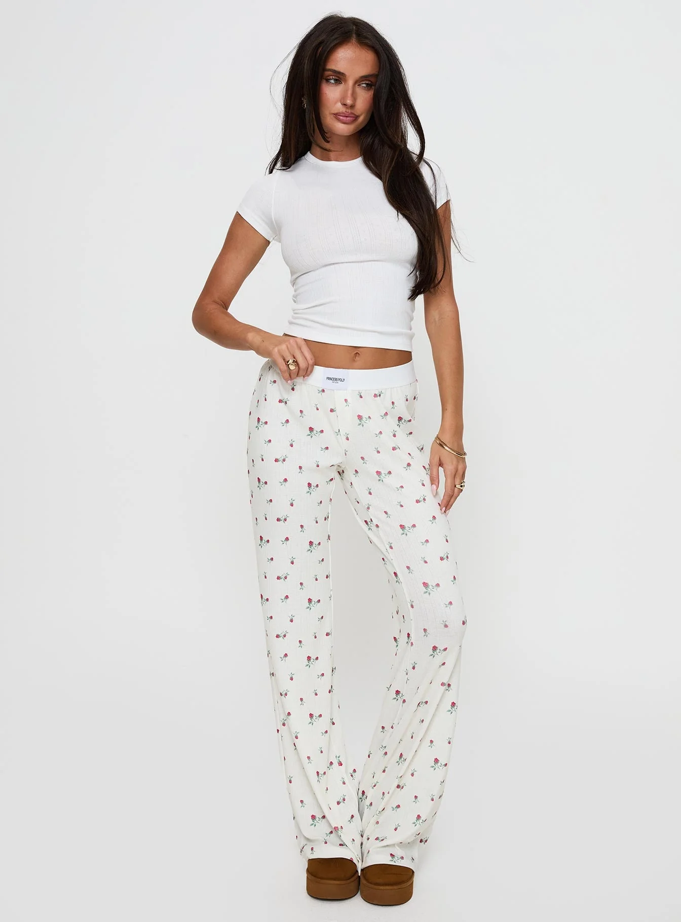 Lullabies Pointelle Sleep Pant Yellow - Image 3